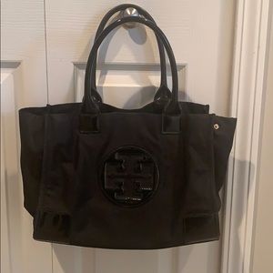 Black Tory Burch Mini Ella Tote